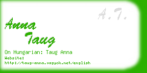 anna taug business card